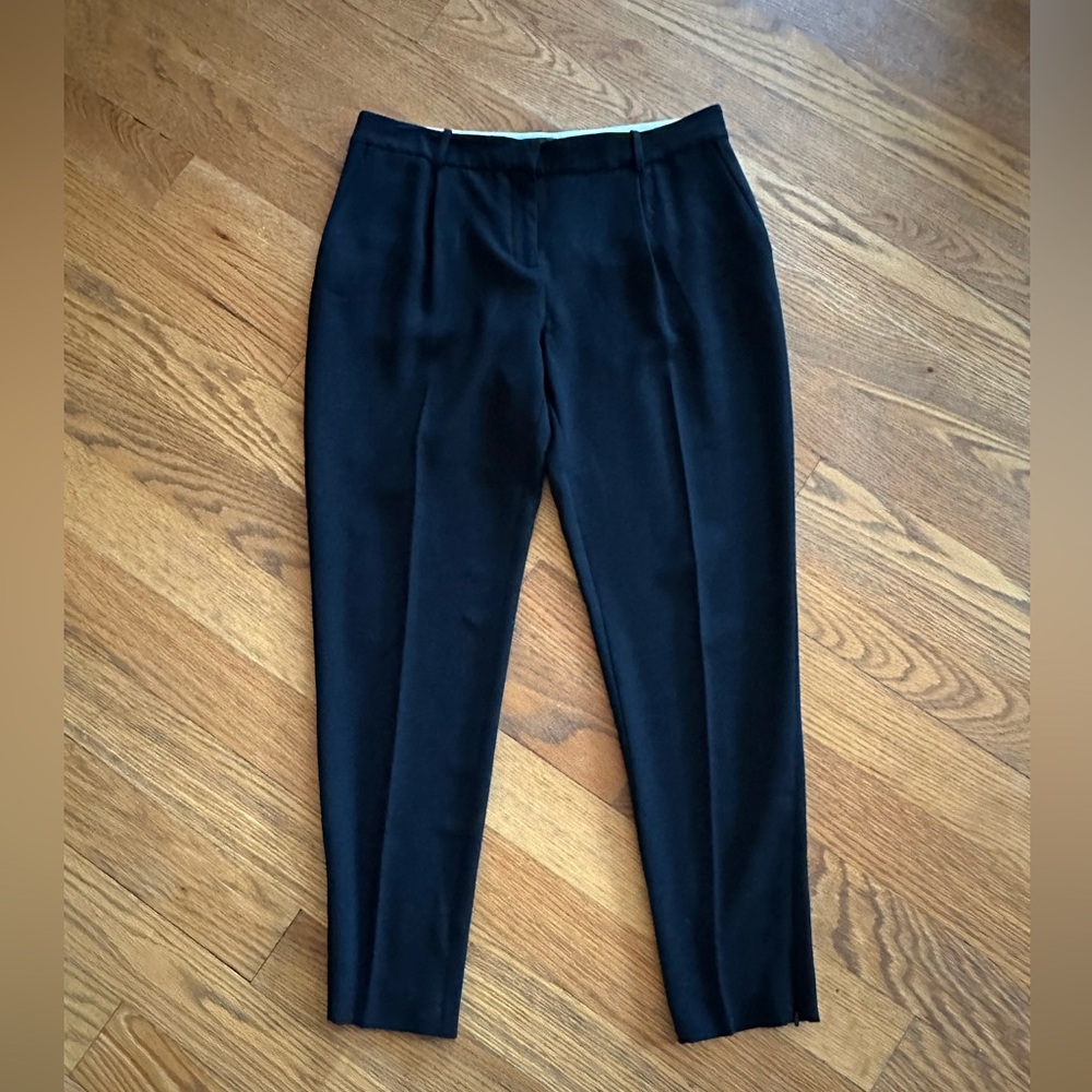Black Tapered Trouser with Zippered Ankle